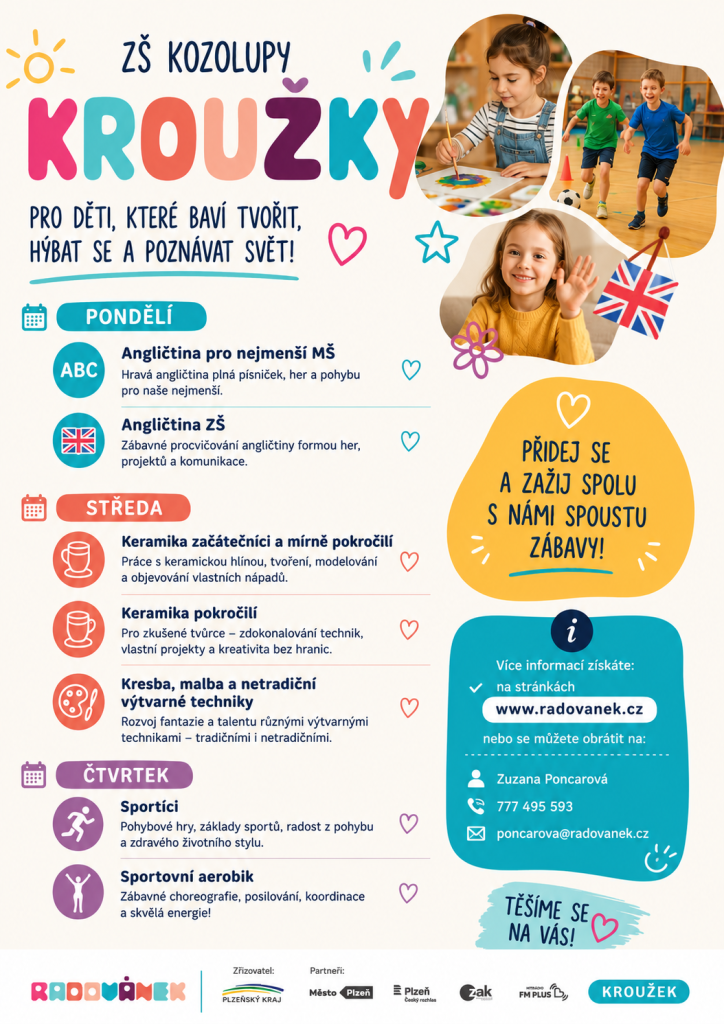 Kroužky pro nový školní rok 2026/2027